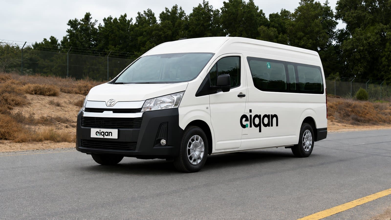 EIQAN-branded rental bus